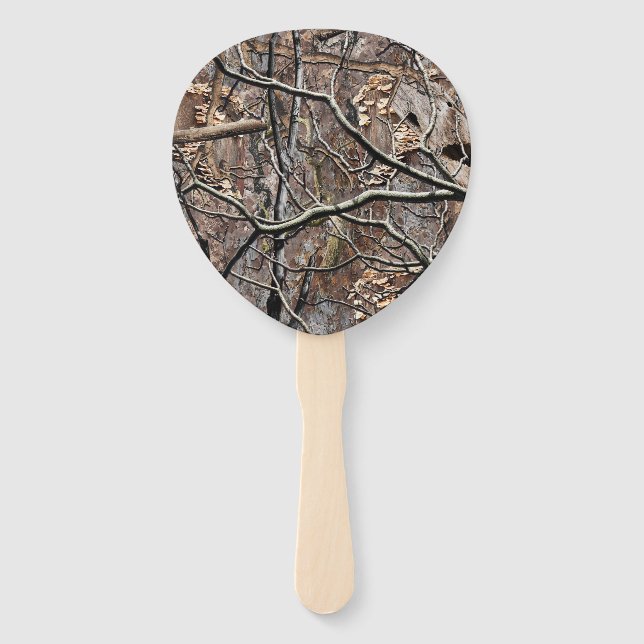 Hunting Camouflage Pattern 8 Hand Fan (Front)