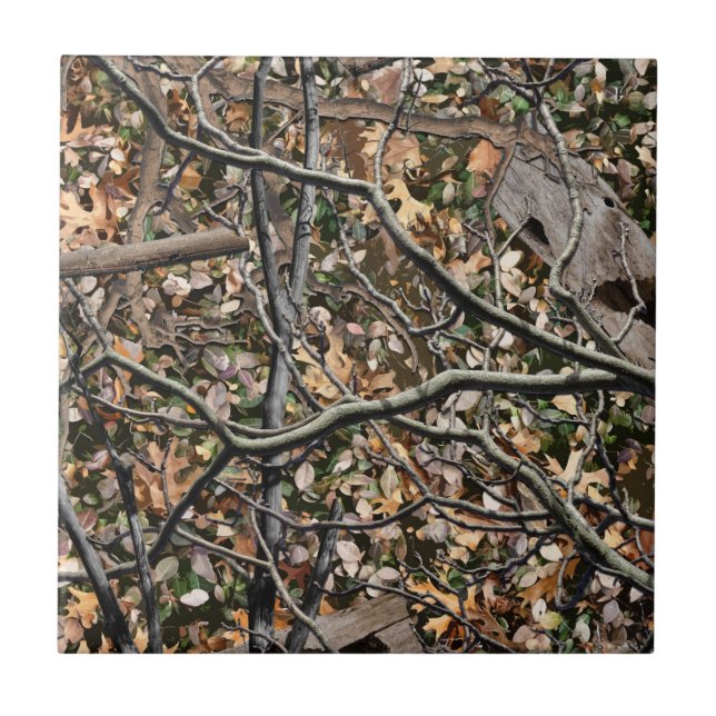Hunting Camouflage Pattern 9 Ceramic Tile (Front)