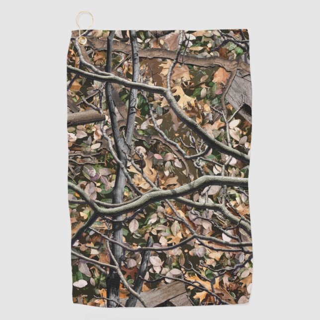 Hunting Camouflage Pattern 9 Golf Towel (Front)