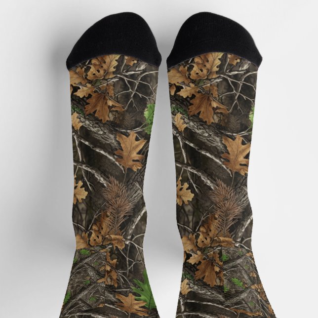 Hunting Camouflage Pattern Socks (Top)