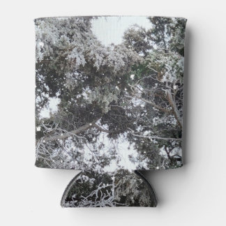 Hunting Camouflage Snow Pattern 4 Can Cooler