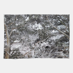 Hunting Camouflage Snow Pattern 4 Tea Towel