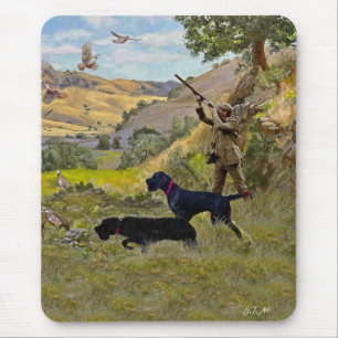 Hunting Chukar partridge Mouse Pad