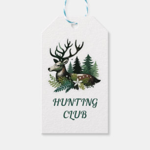 HUNTING CLUB Christmas  Gift Tags