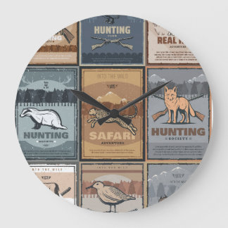 Hunting club large clock