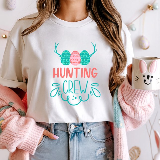 Hunting Crew Easter Shirt; Fun Egg Hunt Family T-Shirt (Creator Uploaded)