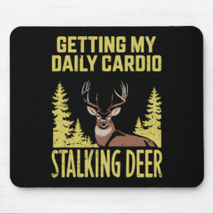 Hunting Dad Men Women Kids Fitness Cardio With Dee Mouse Pad