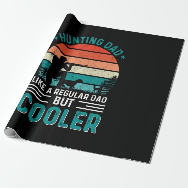 Hunting Dad Wrapping Paper (Unrolled)