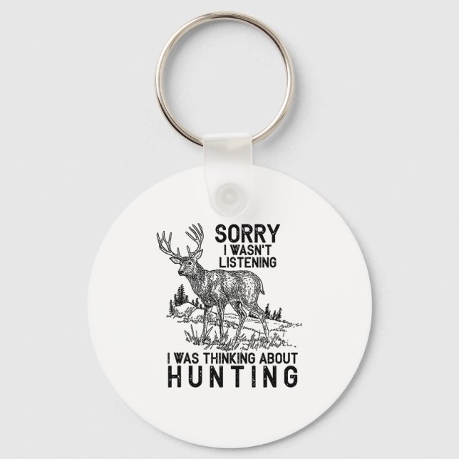 Hunting - Deer Funny Quote Hunter Gift Tank Top  Key Ring (Front)