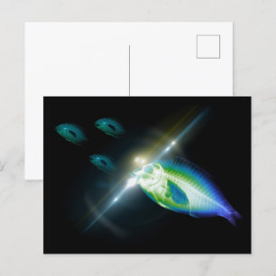 Hunting Dinner X-Ray Fish 5 Postcard