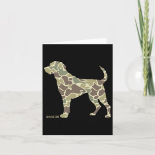 Hunting Dog Camouflage Camo Dog Labrador Hunting C Card