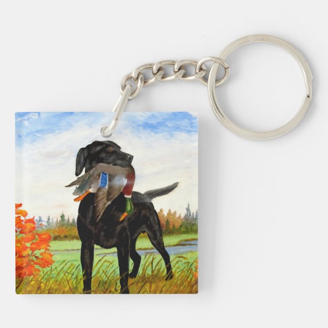 Hunting Dog Keychain (Back)