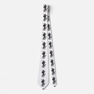 Hunting dog with hunter - Choose background colour Tie