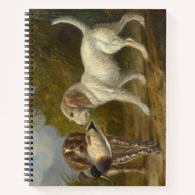 Hunting Dogs (by Carlo Ademollo) Notebook (Front)