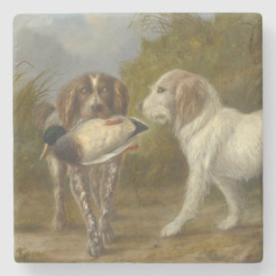 Hunting Dogs (by Carlo Ademollo) Stone Coaster