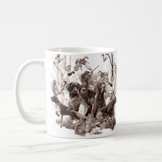 Hunting dogs  coffee mug (Left)
