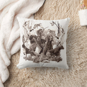 Hunting dogs  cushion