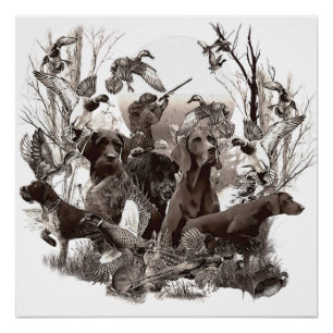 Hunting dogs (GSP) (GWP) Poster