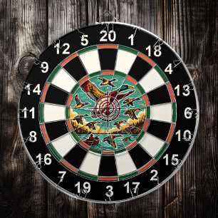 Hunting Ducks Rustic Wall Art Dartboard