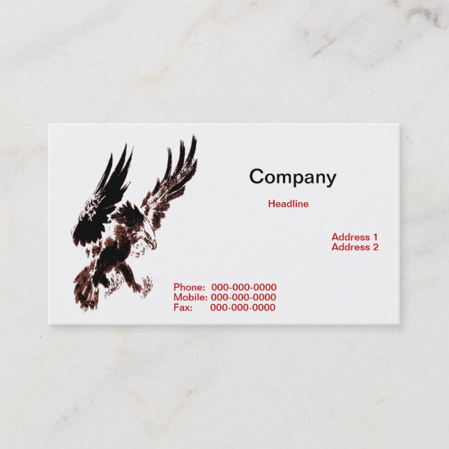 Hunting Eagle Business Card (Front)