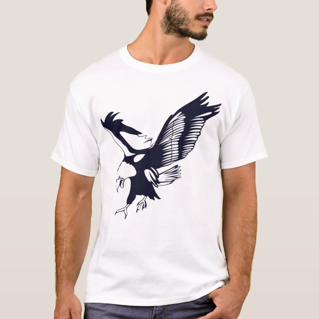 Hunting Eagle Men's Basic T-Shirt (Front)