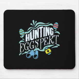 Hunting Eggspert Easter Bunny Egg  Mouse Pad