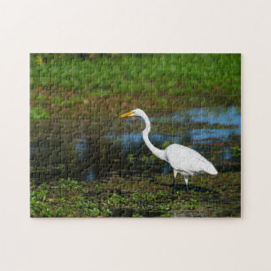 Hunting Egret Jigsaw Puzzle