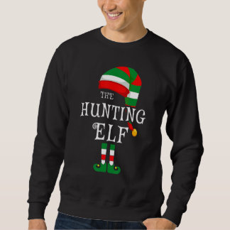 Hunting Elf Family Christmas Matching Pyjamas Grou Sweatshirt