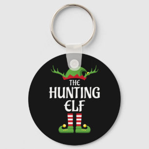Hunting Elf Family Matching Group Christmas Key Ring
