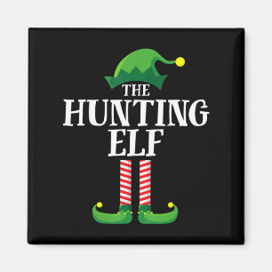 Hunting Elf Matching Family Group Christmas Party Magnet