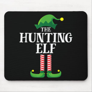 Hunting Elf Matching Family Group Christmas Party Mouse Pad