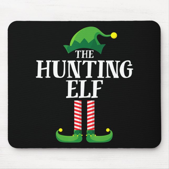 Hunting Elf Matching Family Group Christmas Party  Mouse Pad (Front)