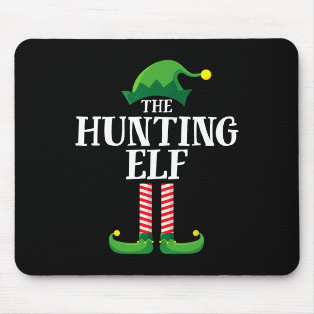 Hunting Elf Matching Family Group Christmas Party  Mouse Pad (Front)