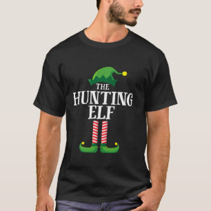 Hunting Elf Matching Family Group Christmas Party T-Shirt