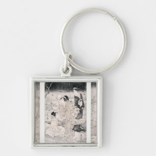 Hunting fireflies at nightfall, 1796-97 key ring