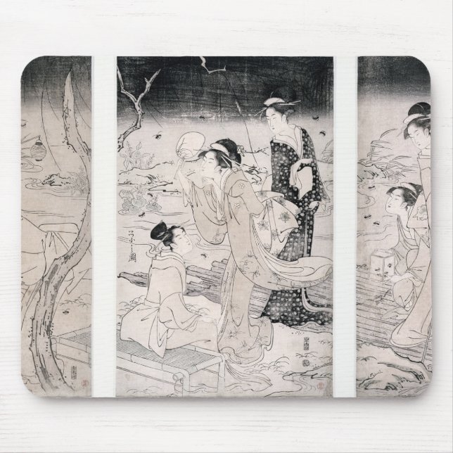 Hunting fireflies at nightfall, 1796-97 mouse pad (Front)