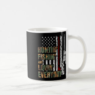 Hunting Fishing Loving Everyday American Deer Hunt Coffee Mug