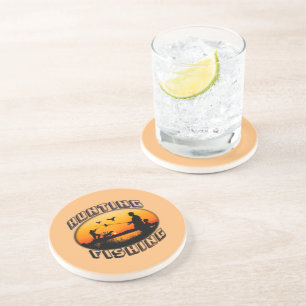 Hunting & Fishing Outdoor Pillow Beverage Coaster