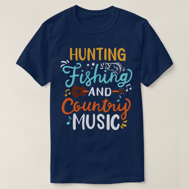 Hunting Fishing T-Shirt (Design Front)