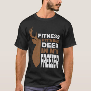 Hunting Fitness Deer In Freezer Hunter Men Boys Ki T-Shirt