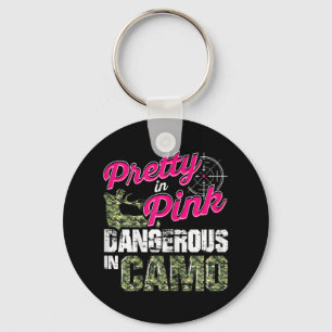 Hunting For Women Dangerous In Camo Deer Hunter Gi Key Ring