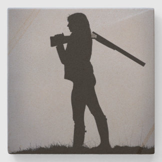 Hunting Girl Stone Coaster