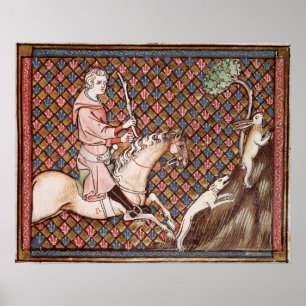 Hunting Hares, from Ovide Moralise Poster