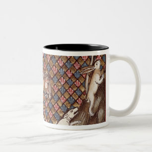 Hunting Hares, from Ovide Moralise Two-Tone Coffee Mug