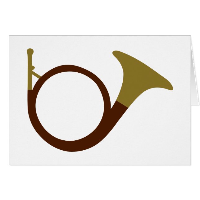 Hunting horn instrument (Front Horizontal)