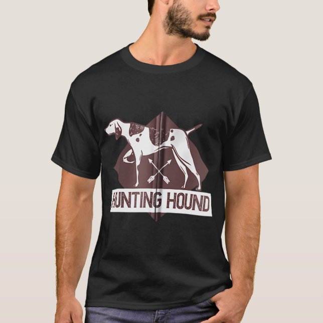 Hunting Hound Skilled Hunting Dogs Zip T-Shirt (Front)