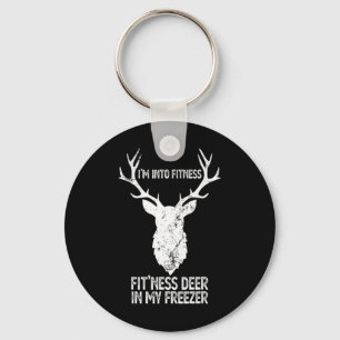 Hunting I'm Into Fitness Fitness Deer In My Freeze Key Ring