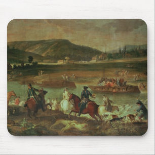 Hunting in the Forest at Compiegne Mouse Pad
