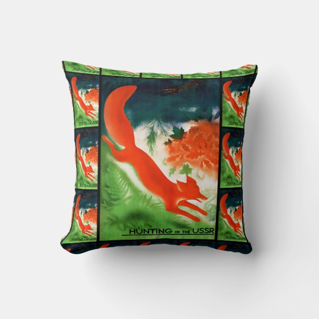 Hunting in the USSR Cushion (Front)