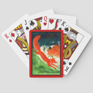 Hunting in the USSR Playing Cards